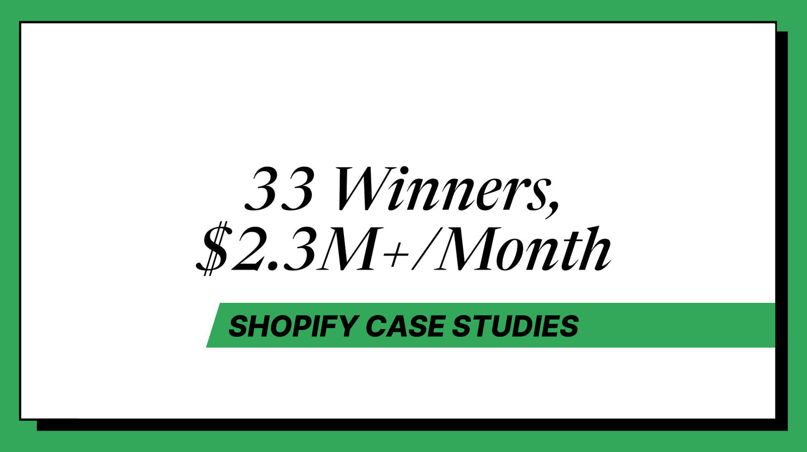 Shopify A/B Test Case Studies: 36 Winners, $2.3M+/Month in Measured Lift
