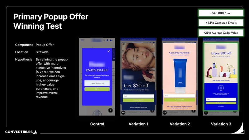 Dollar-Off vs Percentage Popup Offers: $45K/Month Case Study